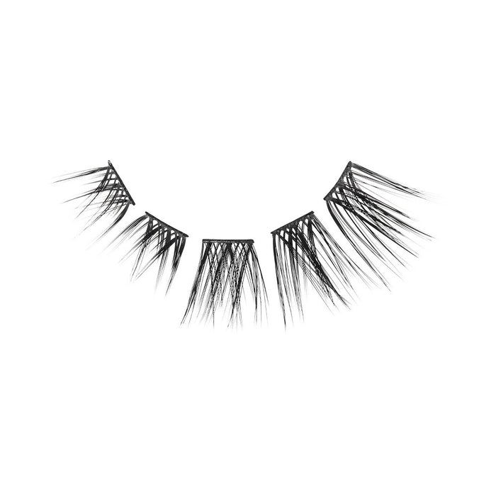 BeBlinky False Eyelash Clusters 02, 9-16 mm, Wide Band, 72pcs. - Wispy