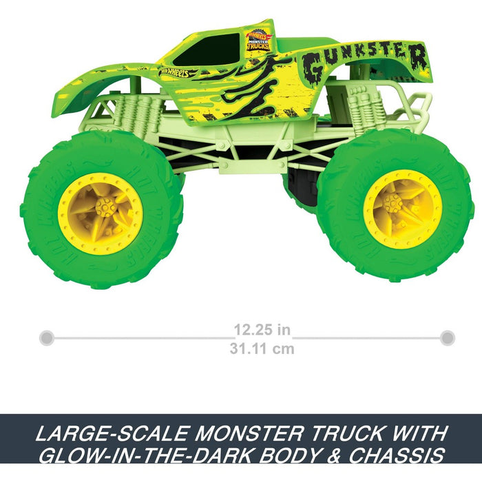 Hot Wheels RC Glow-In-The-Dark Gunkster - 1:15 Scale