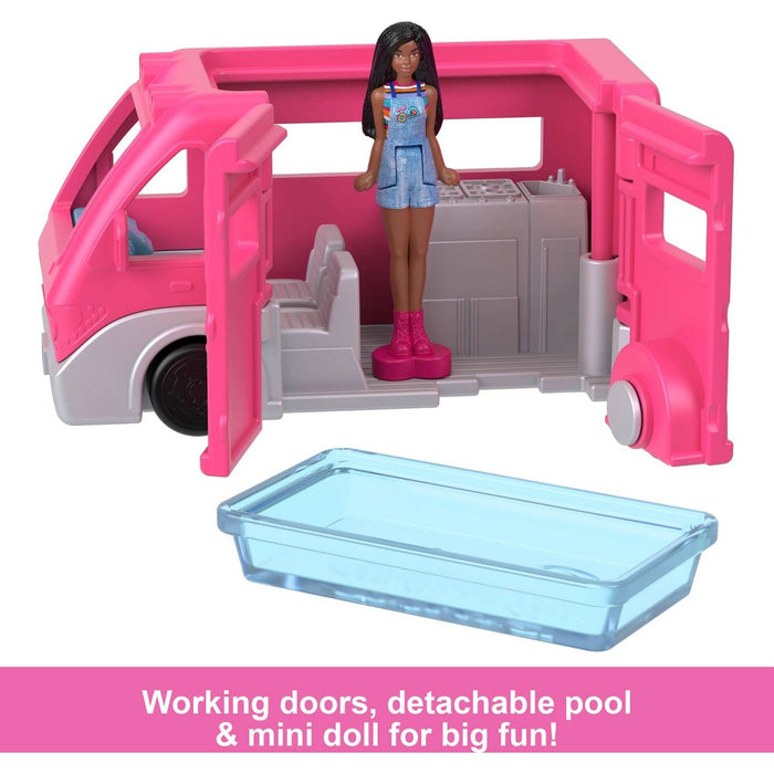 Barbie Mini BarbieLand Doll & Vehicle Set with 1.5" Doll & DreamCamper