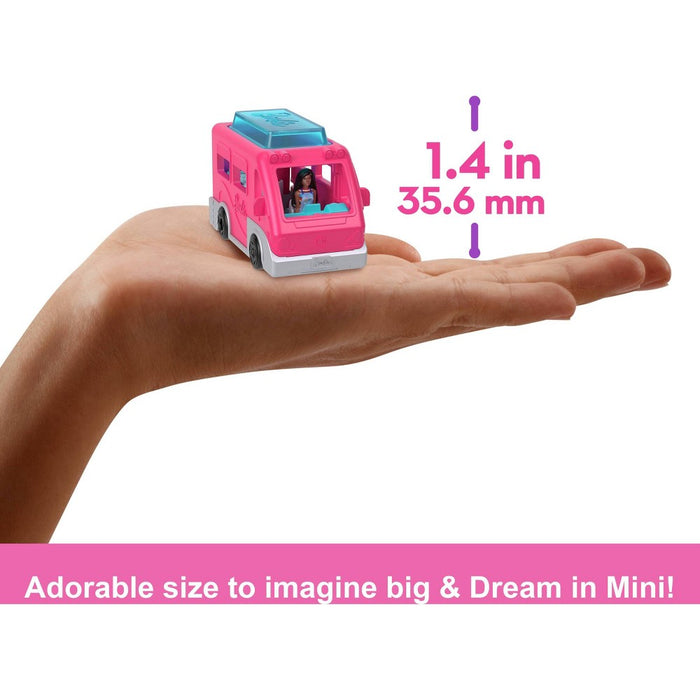 Barbie Mini BarbieLand Doll & Vehicle Set with 1.5" Doll & DreamCamper
