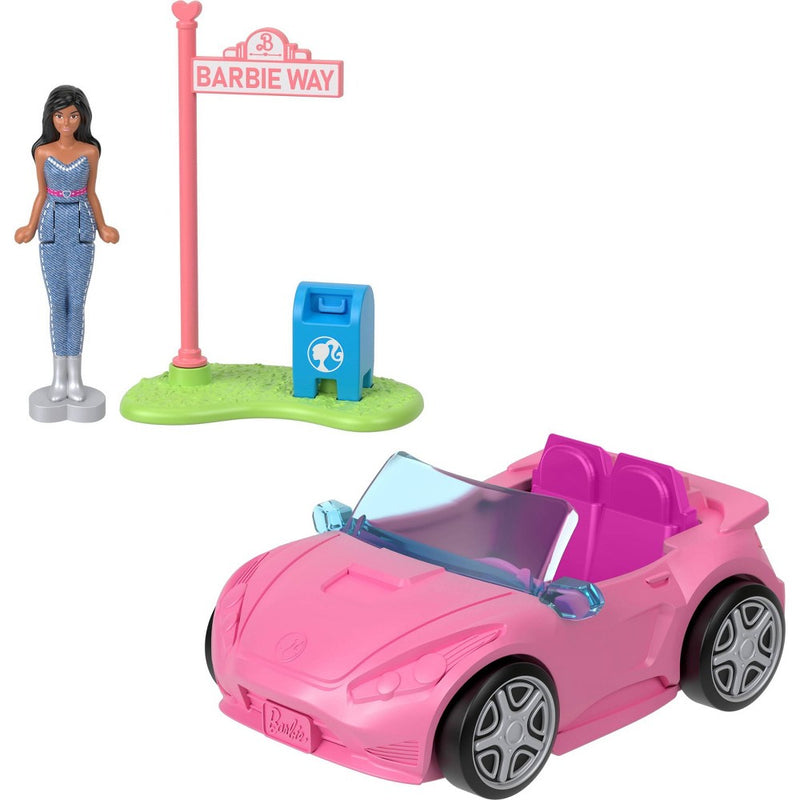 Barbie Mini BarbieLand Doll & Vehicle Set with 1.5" Doll & Convertible Car - 3pc