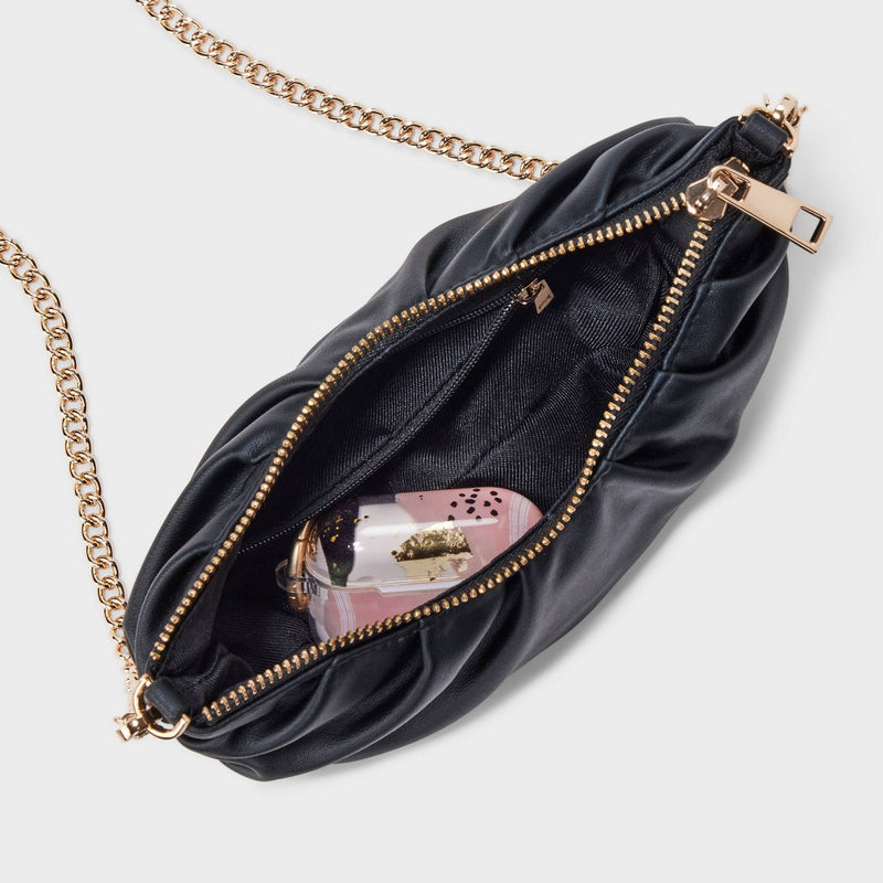 Croissant Crossbody Bag - A New Day Black