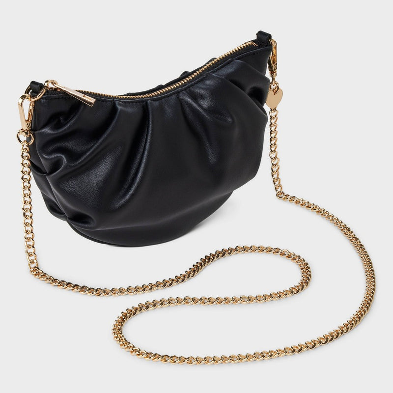 Croissant Crossbody Bag - A New Day Black