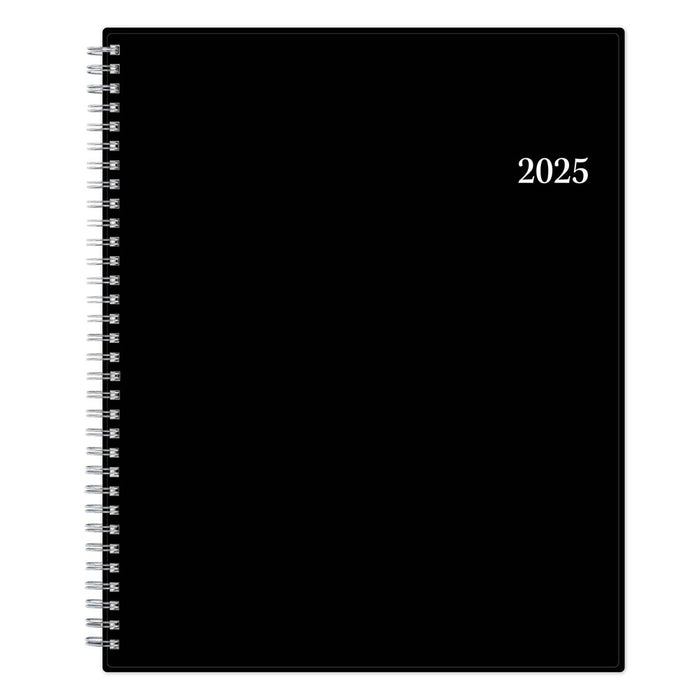 BlueSky 2025 Weekly/Monthly Planner 11.18"x9.37" Wirebound Black: Adult Stationery, Paper, Tabs, January-December