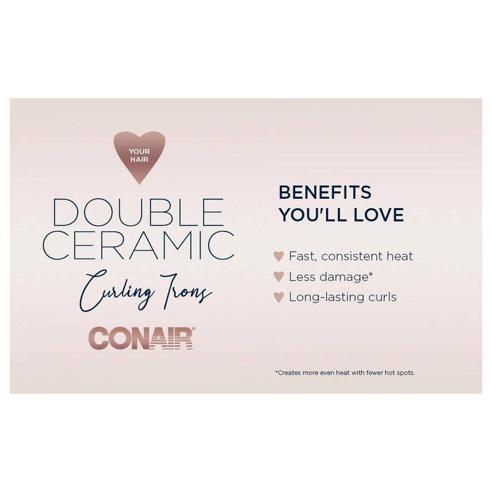 Conair Double Ceramic Curling Iron - 3/4"