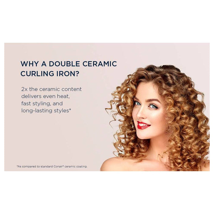 Conair Double Ceramic Curling Iron - 3/4"