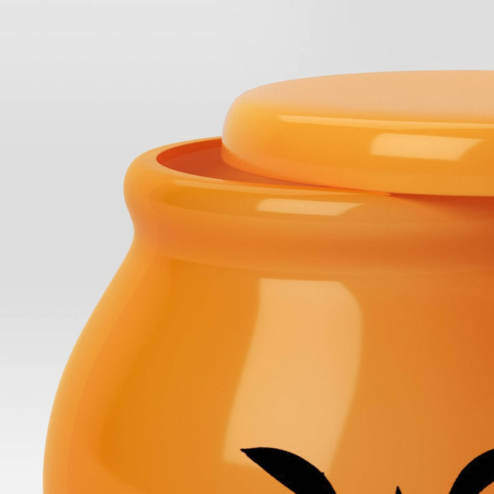 18 fl oz Halloween Pumpkin Snack Food Storage Cup with Lid Orange - Hyde & EEK! Boutique