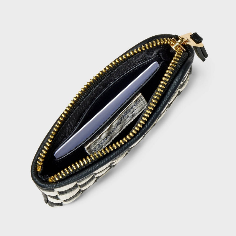 Checkered Small Card Case Pouch - Universal Thread Black/White