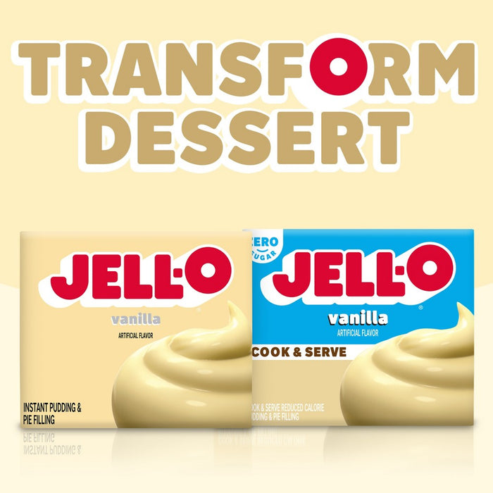 JELL-O Instant Vanilla Pudding & Pie Filling - 3.4oz