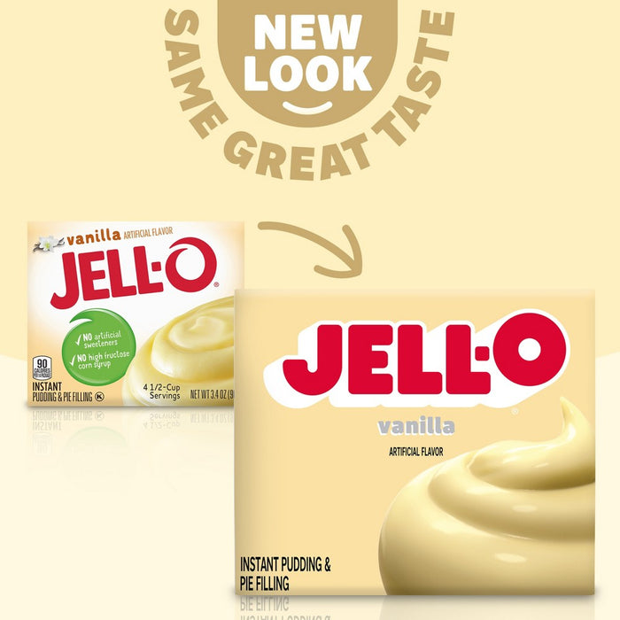 JELL-O Instant Vanilla Pudding & Pie Filling - 3.4oz