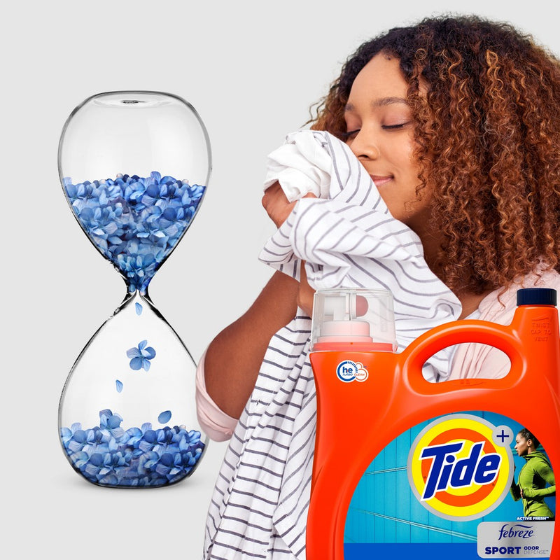 Tide Plus Febreze Sport Active Fresh High Efficiency Liquid Laundry Detergent Soap - 149 fl oz