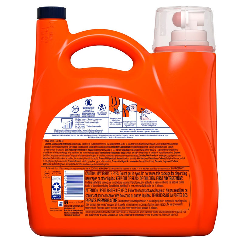 Tide Plus Febreze Sport Active Fresh High Efficiency Liquid Laundry Detergent Soap - 149 fl oz