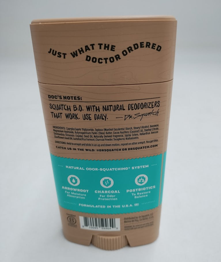 LOT OF 2!!! DR. SQUATCH Men's Natural Deodorant - Coconut Castaway - 2.65oz