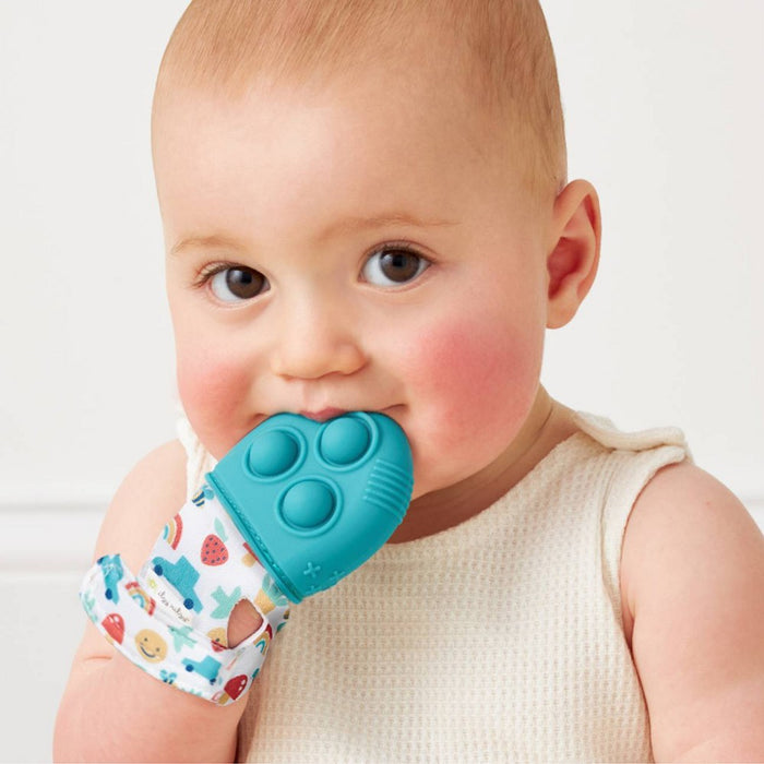 Itzy Ritzy Popper Teether Mitt - Teal