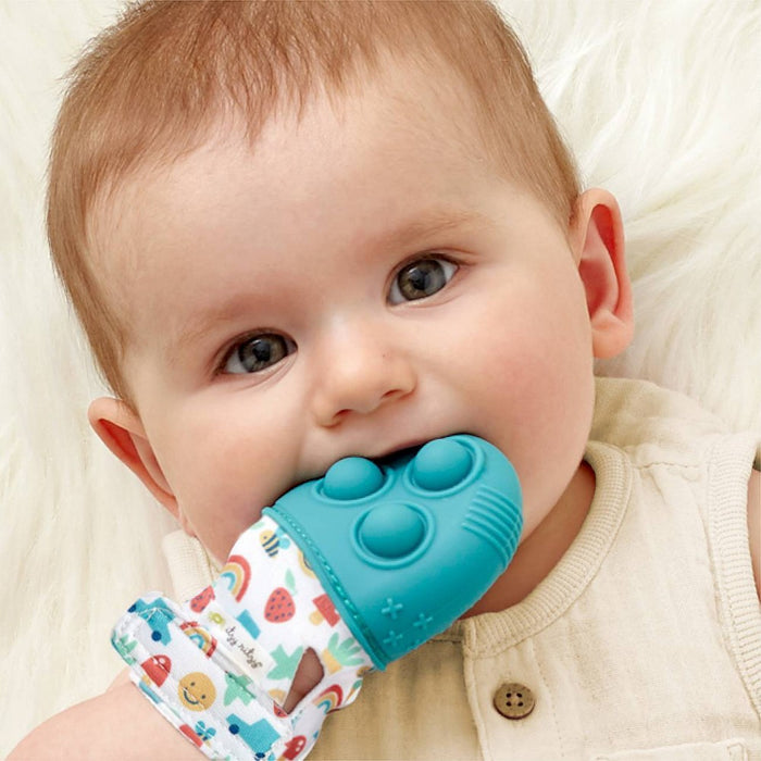 Itzy Ritzy Popper Teether Mitt - Teal