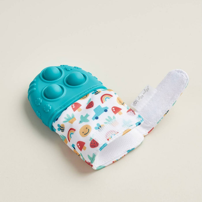 Itzy Ritzy Popper Teether Mitt - Teal