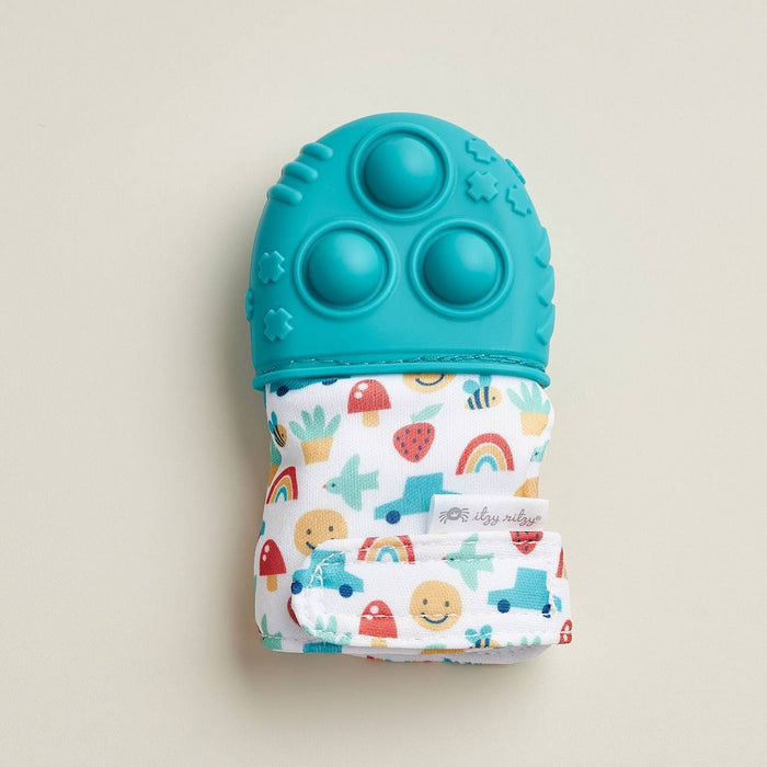 Itzy Ritzy Popper Teether Mitt - Teal