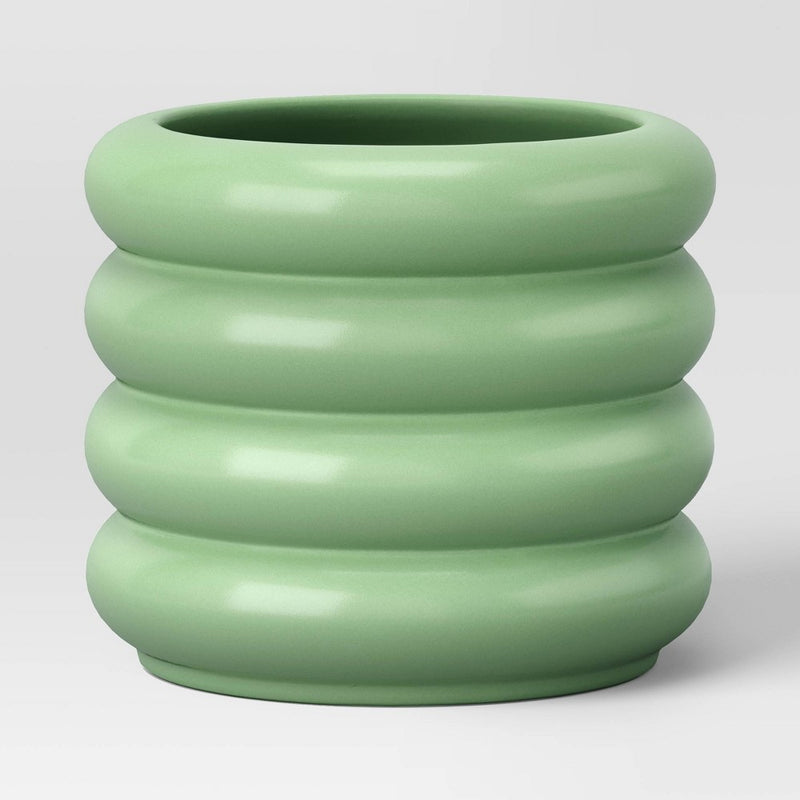 Small Bubble Ceramic Planter Green - Room Essentials