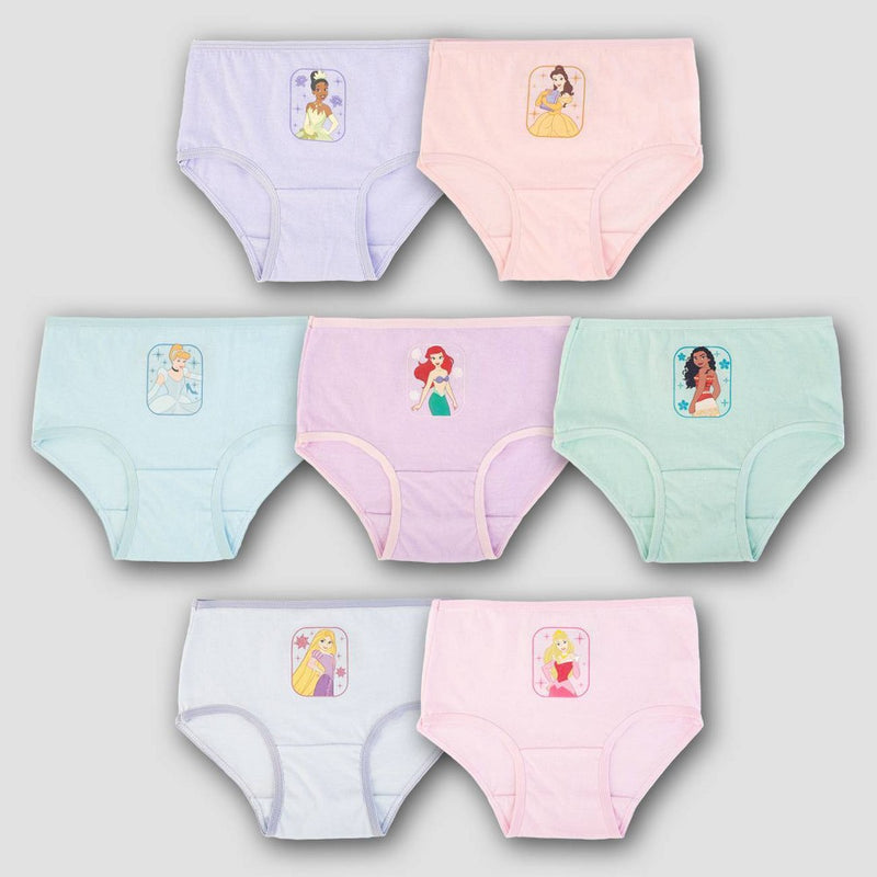 Toddler Girls' Disney Princess 7pk Bikini Underwear - 2T-3T