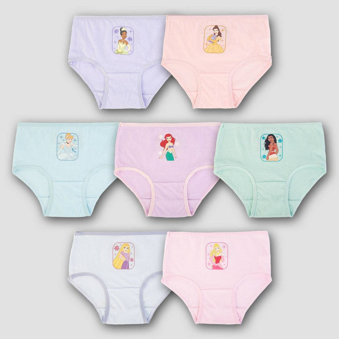 Toddler Girls' Disney Princess 7pk Bikini Underwear - 2T-3T
