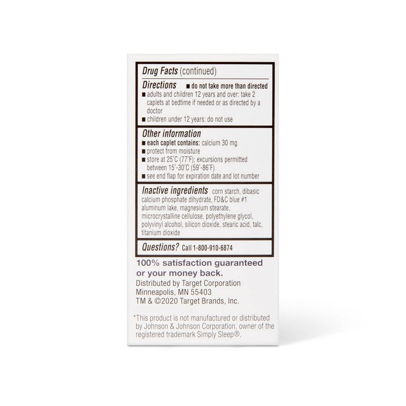 Diphenhydramine HCl Nighttime Sleep Aid Caplets - 100ct - up&up