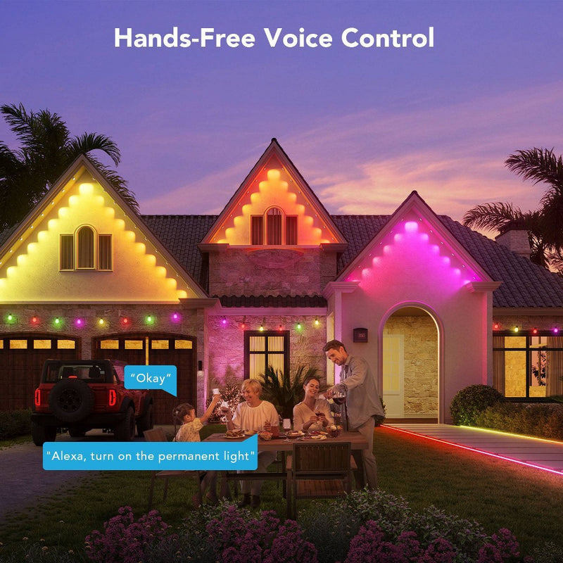 Govee 100ft RGBICW Black Permanent Outdoor Lights Elite