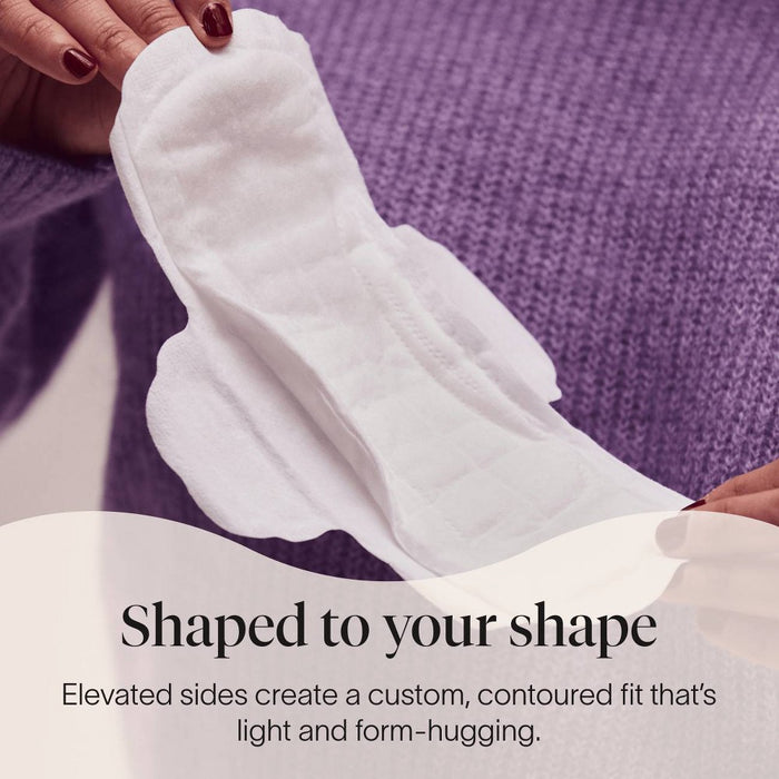 Cora Made-to-Move Regular Pads with Wings Organic Cotton Topsheet Ultra Thin - Regular Absorbency - 28ct