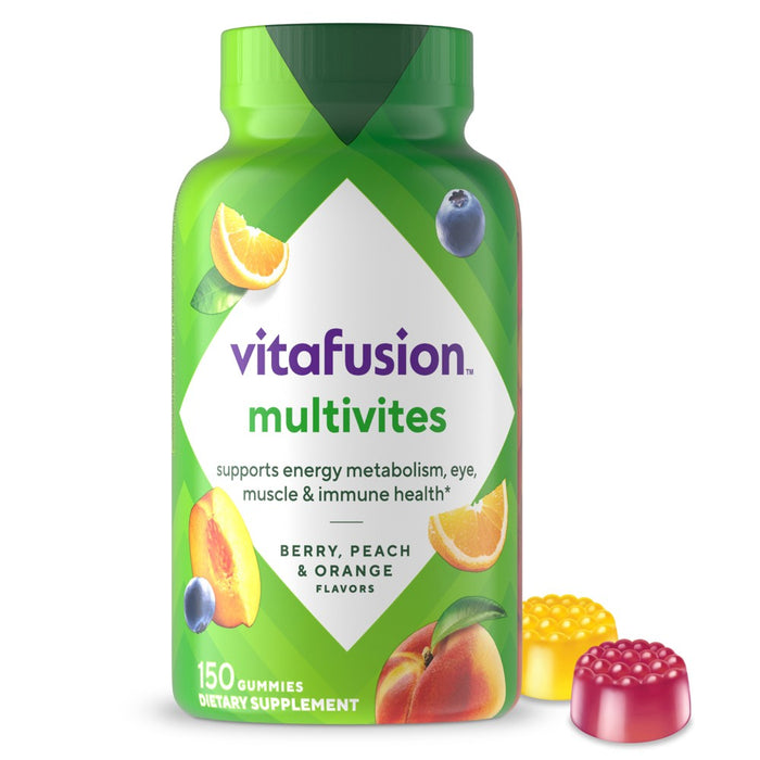 Vitafusion MultiVites Adult Multivitamins Daily Gummy Vitamins - Berry, Peach and Orange Flavored - 150ct