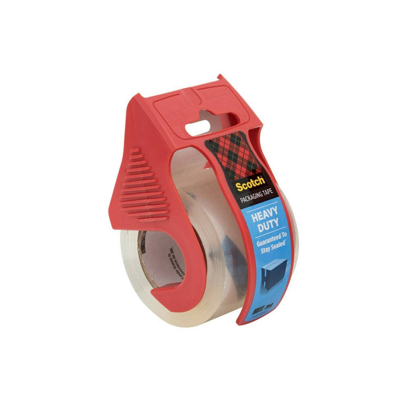 Scotch Heavy Duty Shipping Packing Tape, Holiday Shipping Supplies, 1.88 in. x 27.7 yd., 1 Tape Roll with Dispenser