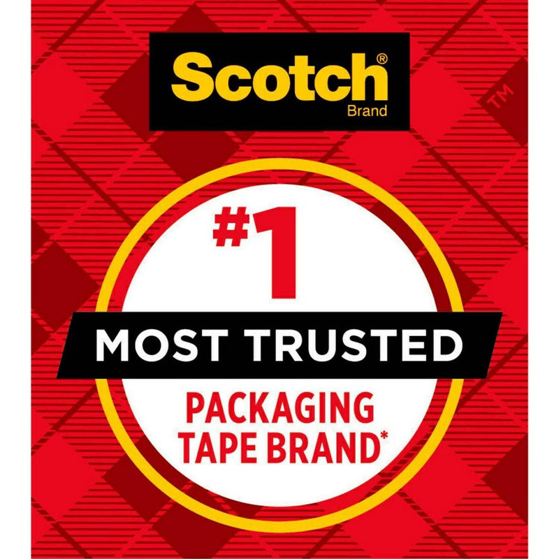 Scotch Heavy Duty Shipping Packing Tape, Holiday Shipping Supplies, 1.88 in. x 27.7 yd., 1 Tape Roll with Dispenser