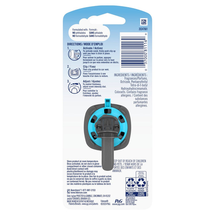 Febreze Car Air Freshener - Midnight Storm - 0.06 fl oz