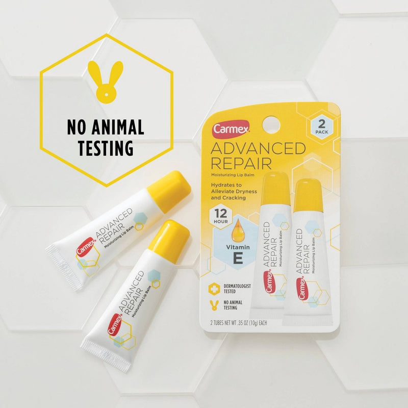 Carmex Advanced Repair Moisturizing Lip Balm - 2pk
