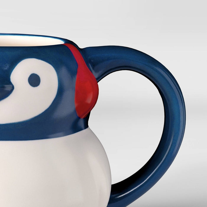 9oz Christmas Earthenware Mini Figural Penguin Mug - Wondershop