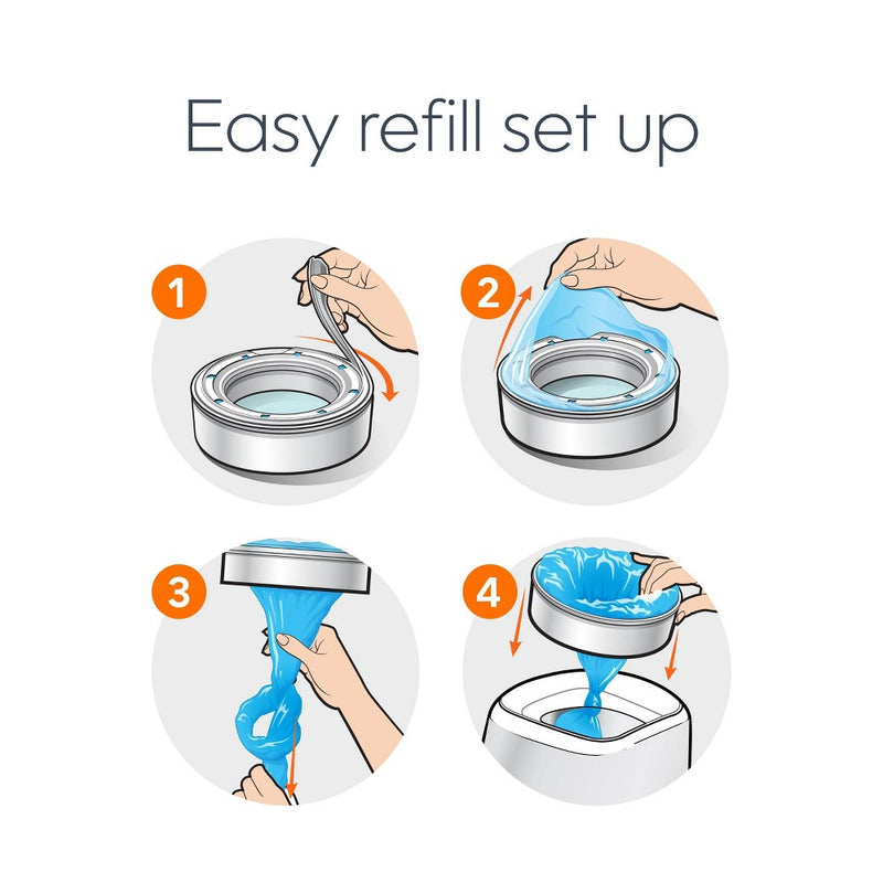 Diaper Genie Diaper Disposal Pail System Refill - Clean Laundry - 3pk
