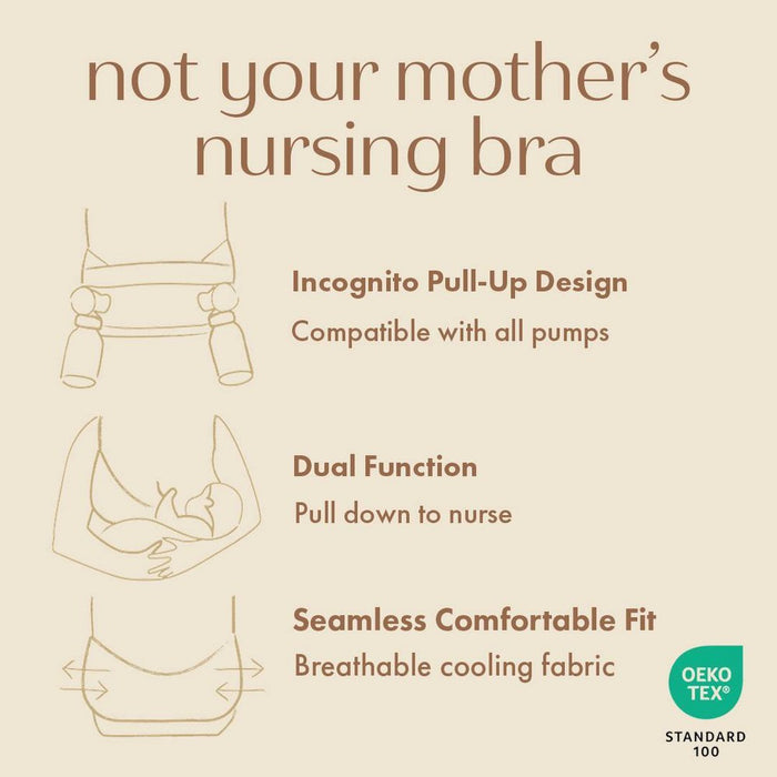 Boobie Women's Adaptive Pumping and Nursing Bralette - L/XL