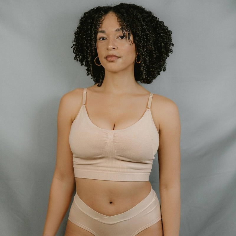 Boobie Women's Adaptive Pumping and Nursing Bralette - L/XL