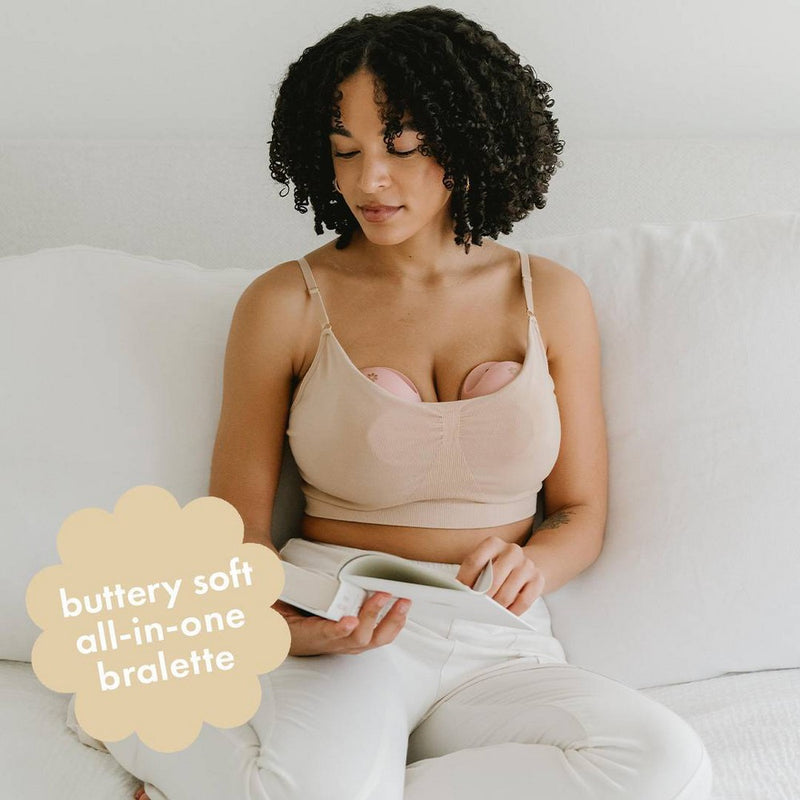 Boobie Women's Adaptive Pumping and Nursing Bralette - L/XL