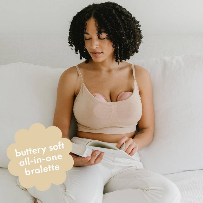 Boobie Women's Adaptive Pumping and Nursing Bralette - L/XL
