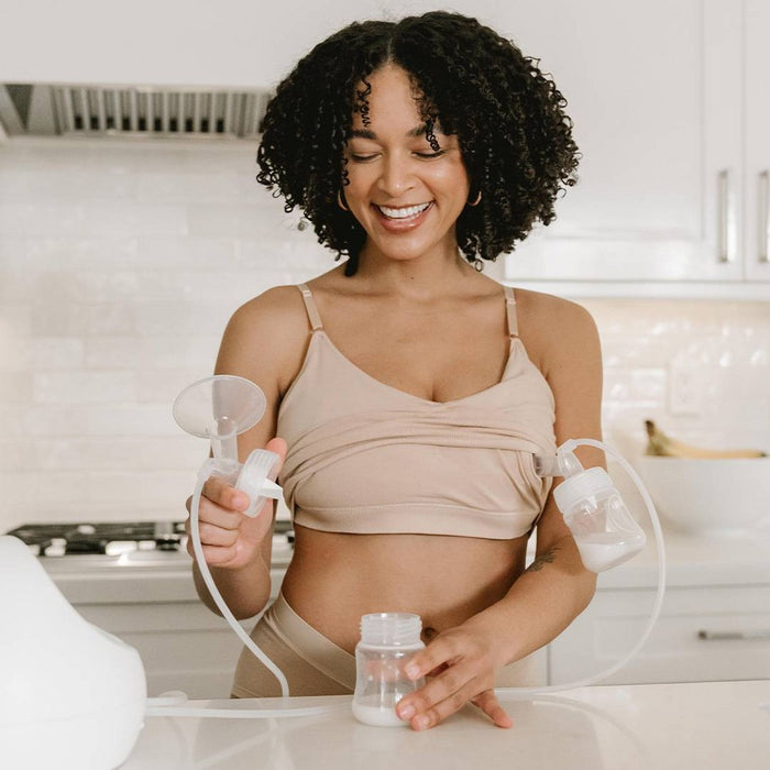 Boobie Women's Adaptive Pumping and Nursing Bralette - L/XL