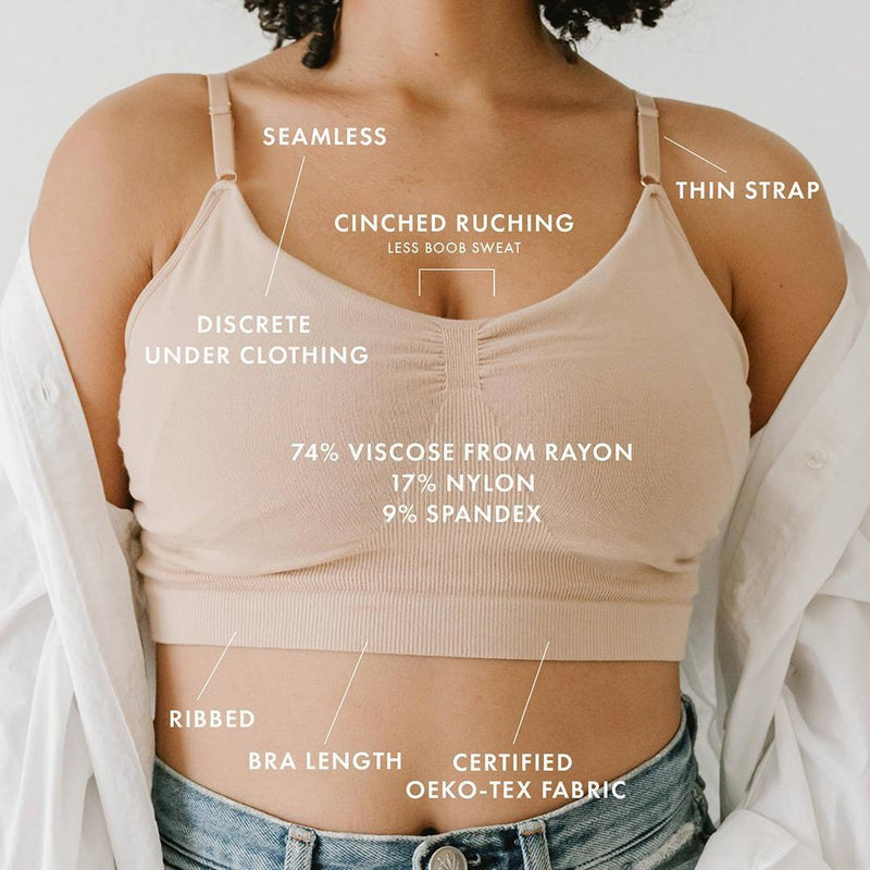 Boobie Women's Adaptive Pumping and Nursing Bralette - L/XL