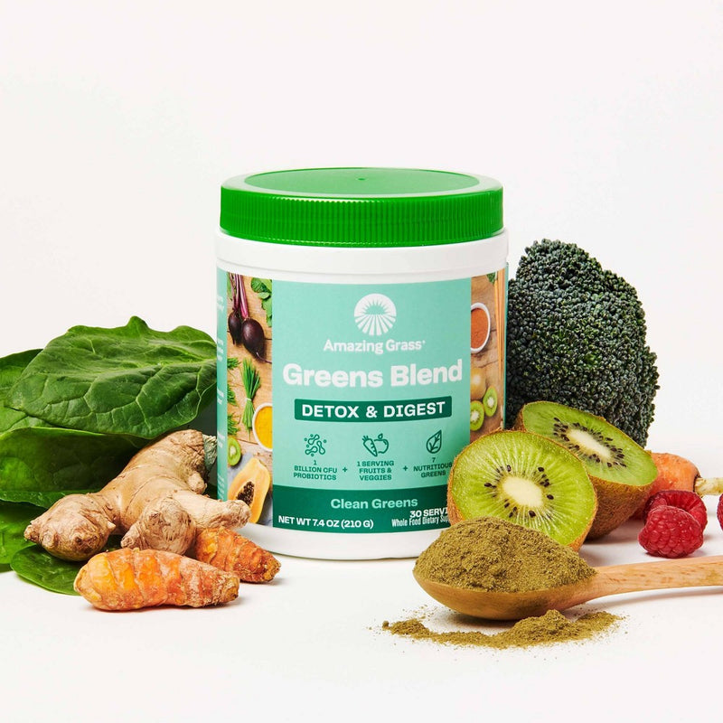 Amazing Grass Greens Blend Detox & Digest Vegan Powder - 7.4oz
