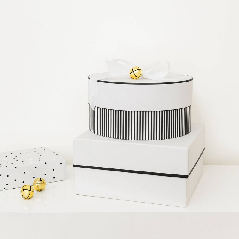 Square Gift Box Black/White - Sugar Paper + Target