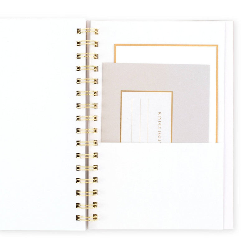 Sugar Paper Essentials 2025 Weekly/Monthly Planner 6.125"x8.5" Frosted Roe Stripe: Non-Toxic, Acid-Free, Twin-Wire Binding