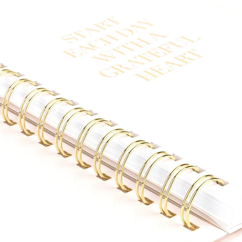 Sugar Paper Essentials 2025 Weekly/Monthly Planner 6.125"x8.5" Frosted Roe Stripe: Non-Toxic, Acid-Free, Twin-Wire Binding