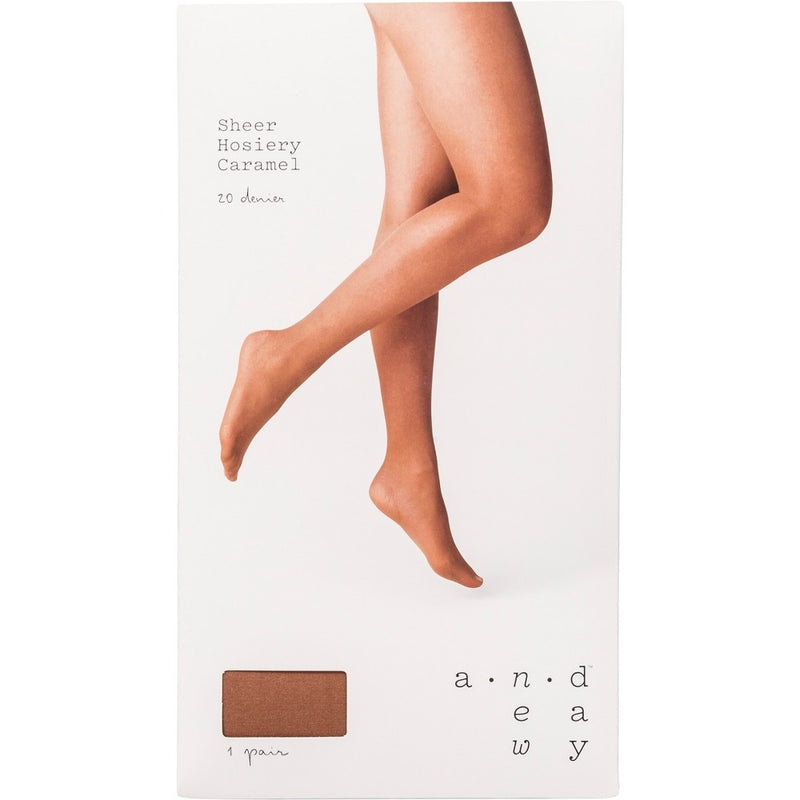 Women's 20D Sheer Tights - A New Day Caramel M/L