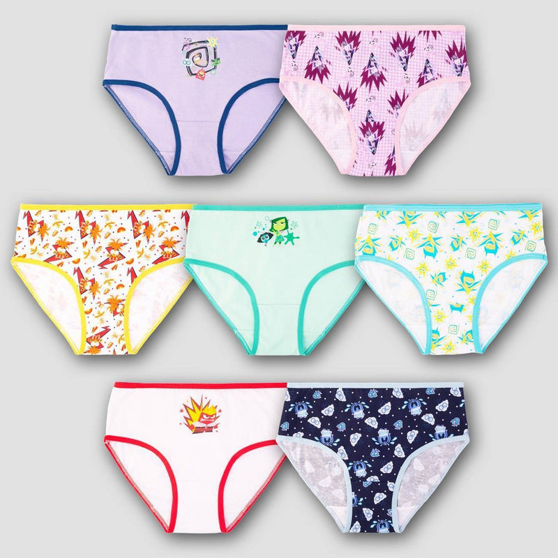 Girls' Disney Inside Out 7pk Underwear - 8