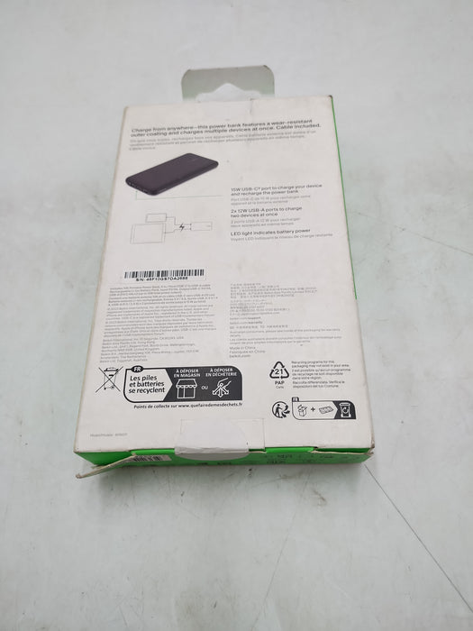 Belkin 10000mAh Power Bank 15W with USB-A and USC-C - Black *SEE DETAILS*