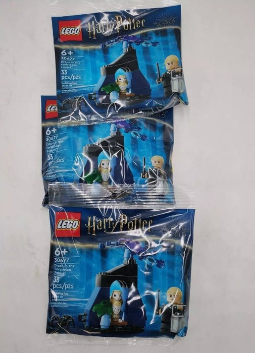 LOT OF 3!!! LEGO Harry Potter Draco in the Forbidden Forest 30677- LOT OF 3 *ADD 3 TO YOUR CART & 1 IS FREE!*