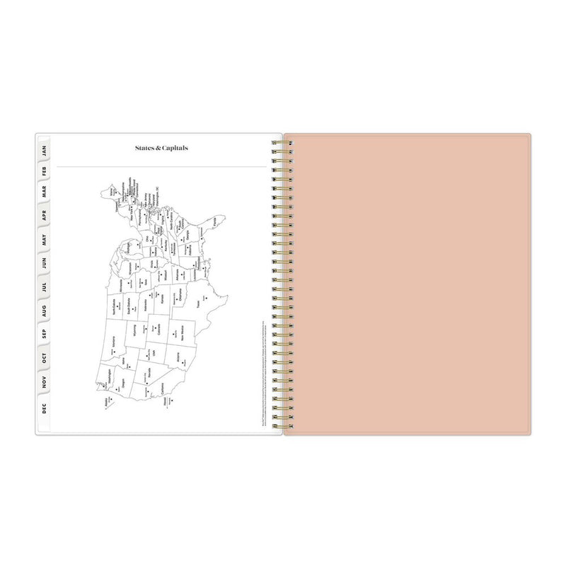 The Everygirl Planner 2025 Weekly/Monthly Planner 11.18"x9.37" Wirebound Jenna Jean: Adult Stationery, Tabs, Off-White