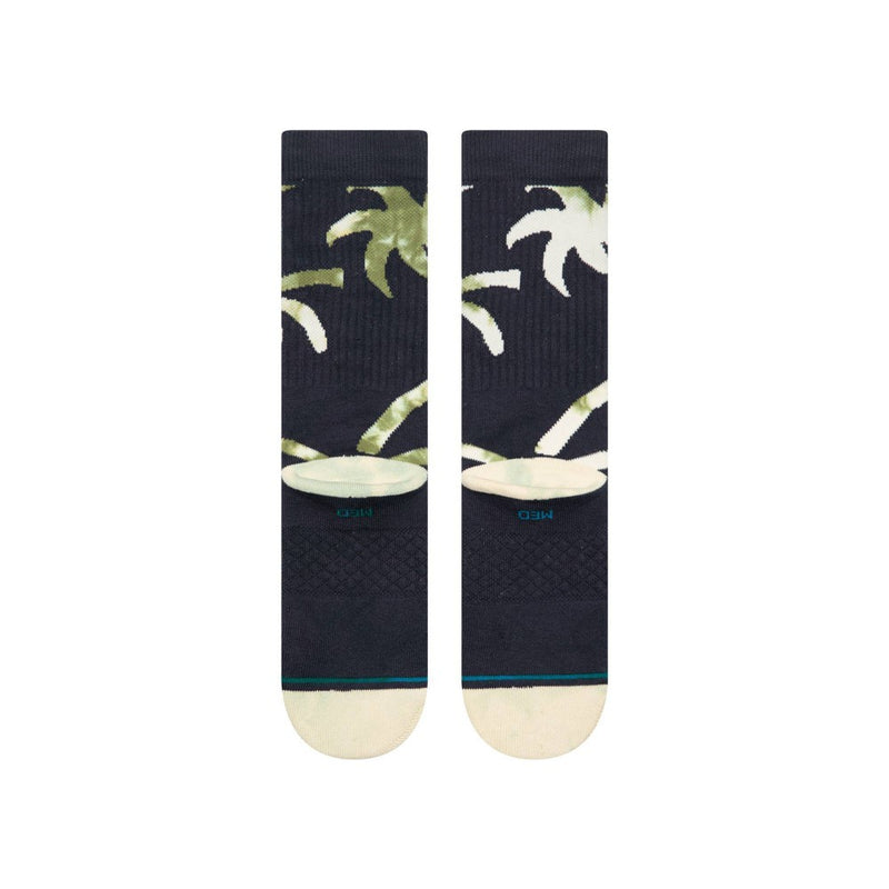 STANCE x WADE Men's Palm Twist Tie-Dye Crew Socks - Navy Blue 6-12
